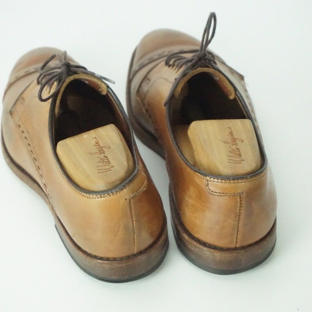 Allen Edmonds Madison Ave British Tan Brown Cap toe Mens Dress Shoes Sz 9D - Picture 4 of 9